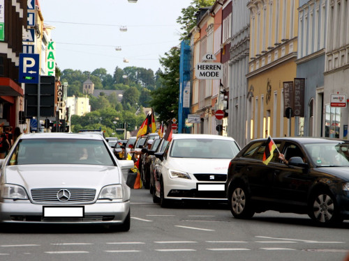 Public Viewings Fussball WM Viertelfinale Deutschland Frankreich 4.7.2014 Autokorso – Foto 45