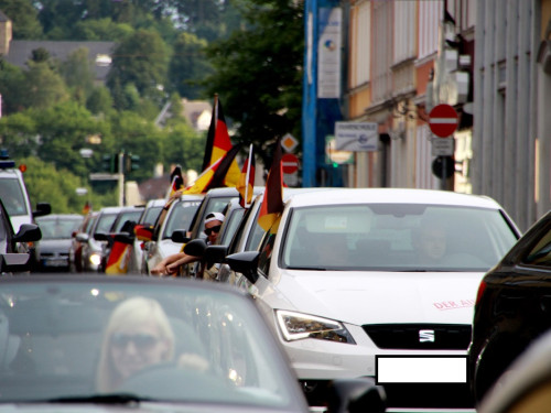 Public Viewings Fussball WM Viertelfinale Deutschland Frankreich 4.7.2014 Autokorso – Foto 46