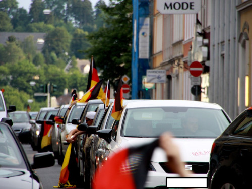 Public Viewings Fussball WM Viertelfinale Deutschland Frankreich 4.7.2014 Autokorso – Foto 47