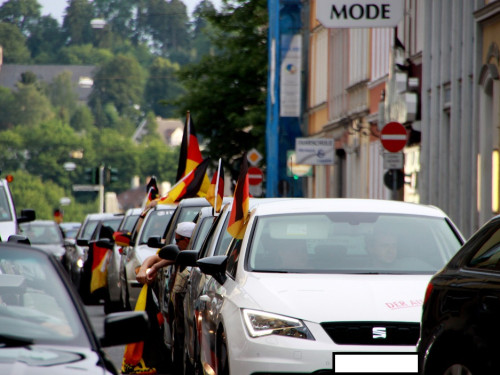 Public Viewings Fussball WM Viertelfinale Deutschland Frankreich 4.7.2014 Autokorso – Foto 48