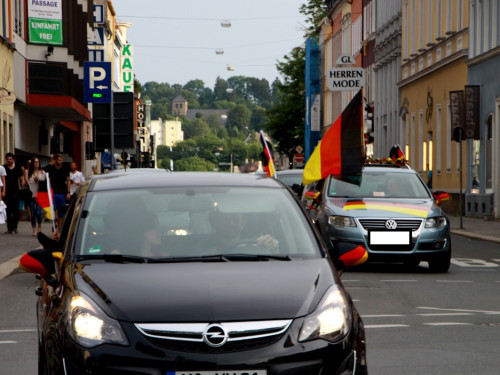 Public Viewings Fussball WM Viertelfinale Deutschland Frankreich 4.7.2014 Autokorso – Foto 55