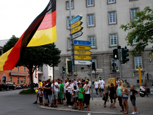 Public Viewings Fussball WM Viertelfinale Deutschland Frankreich 4.7.2014 Autokorso – Foto 59