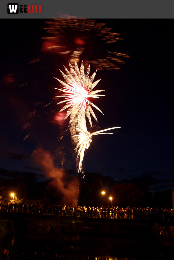 Wiesenfest Selbitz Großes Brillanthöhenfeuerwerk