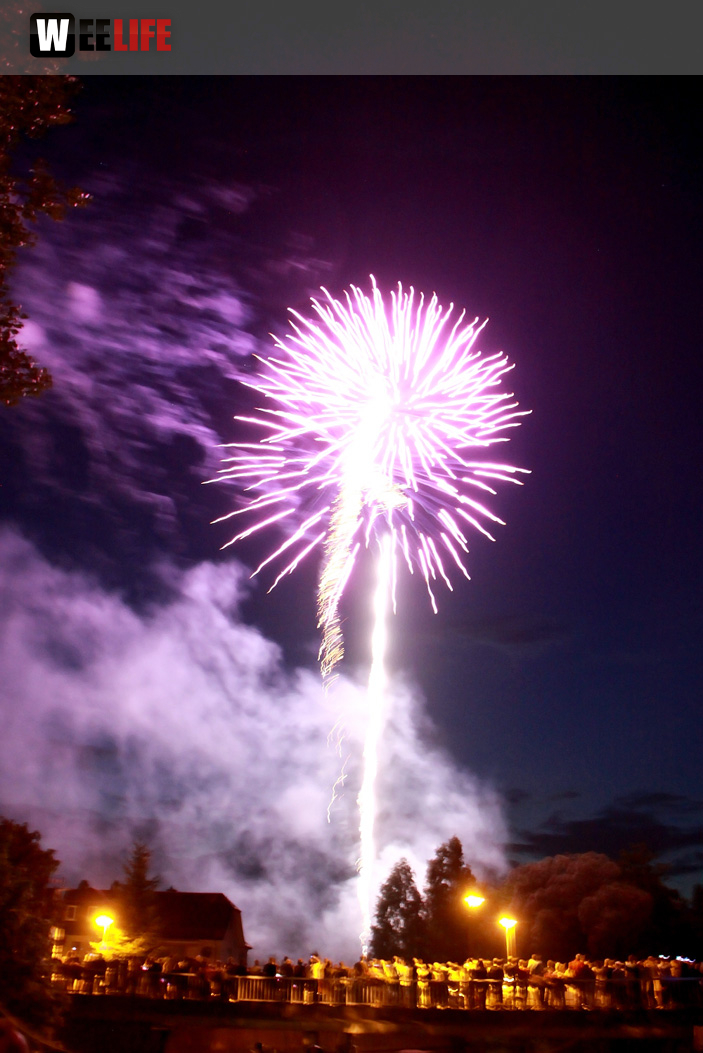 Wiesenfest Selbitz Großes Brillanthöhenfeuerwerk