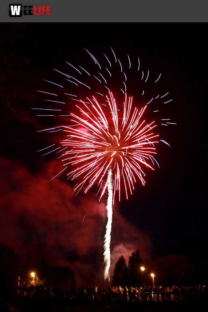 Wiesenfest Selbitz Großes Brillanthöhenfeuerwerk