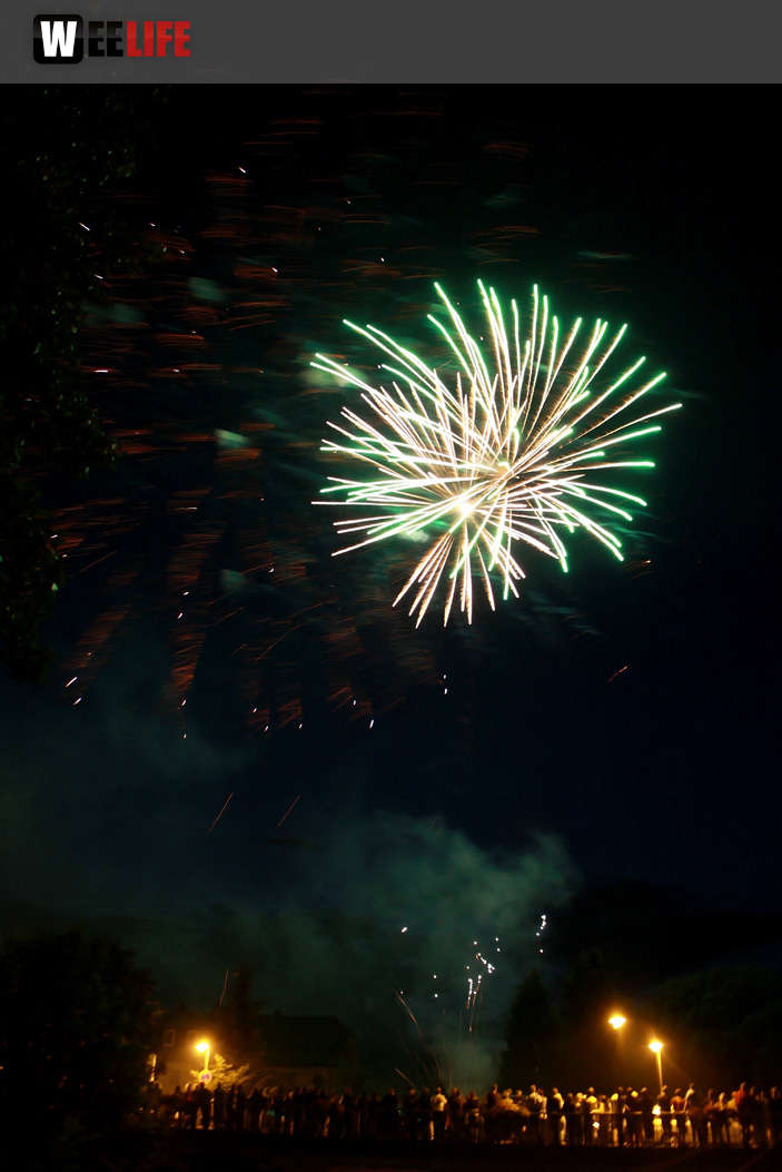 Wiesenfest Selbitz Großes Brillanthöhenfeuerwerk