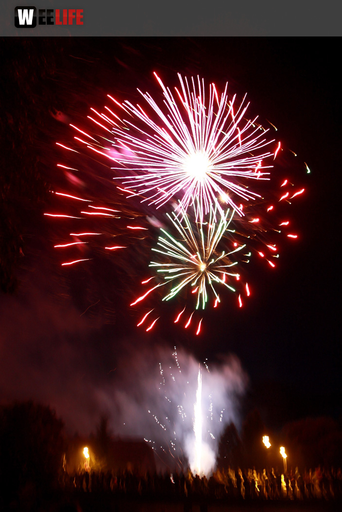 Wiesenfest Selbitz Großes Brillanthöhenfeuerwerk