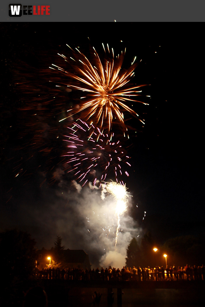 Wiesenfest Selbitz Großes Brillanthöhenfeuerwerk