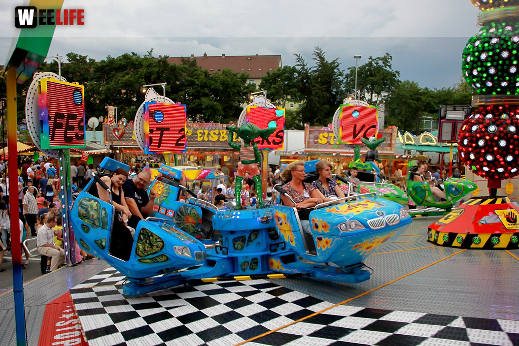 Hofer Volksfest 2014 Nachmittag Festbetrieb