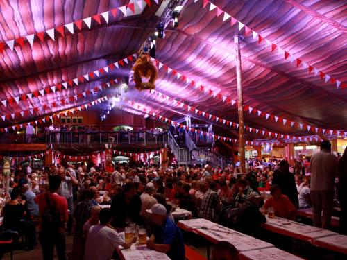Hofer Volksfest 2014 Abends mit den Stieflziacha – Foto 2