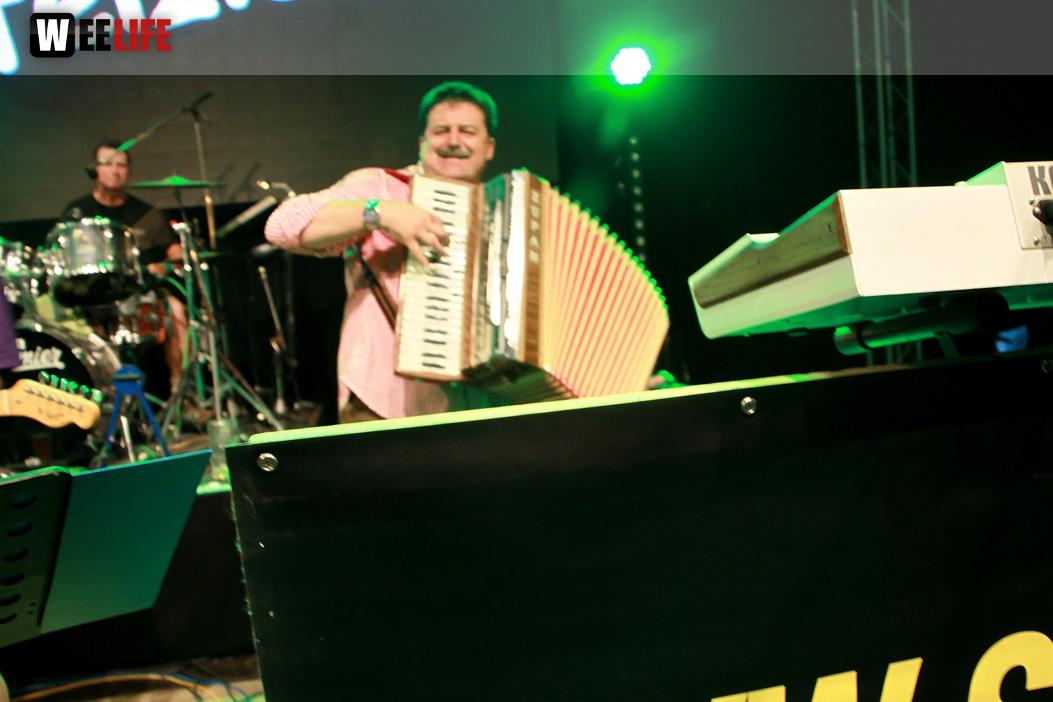 Hofer Volksfest 2014 Abends mit den Stieflziacha