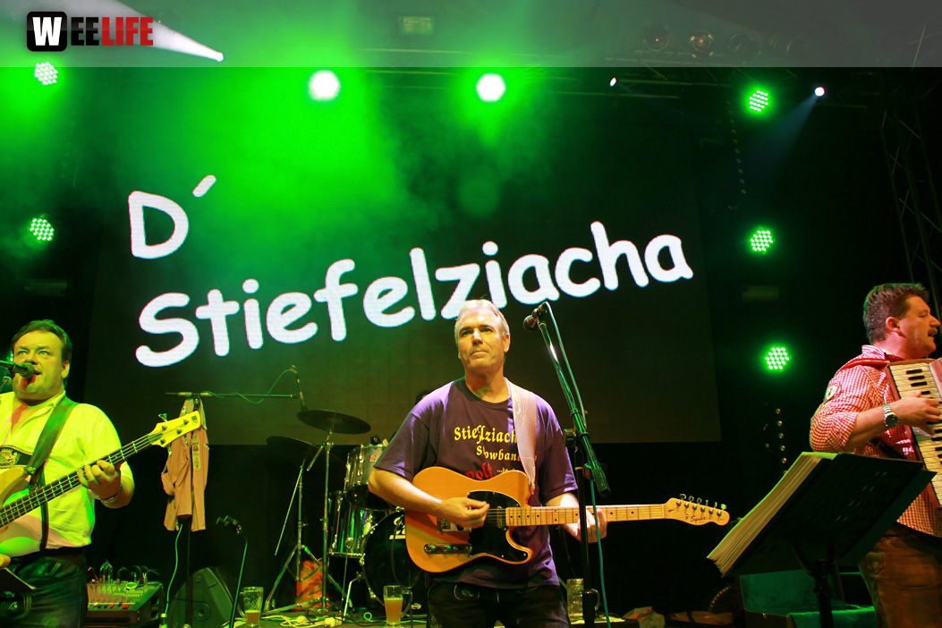 Hofer Volksfest 2014 Abends mit den Stieflziacha