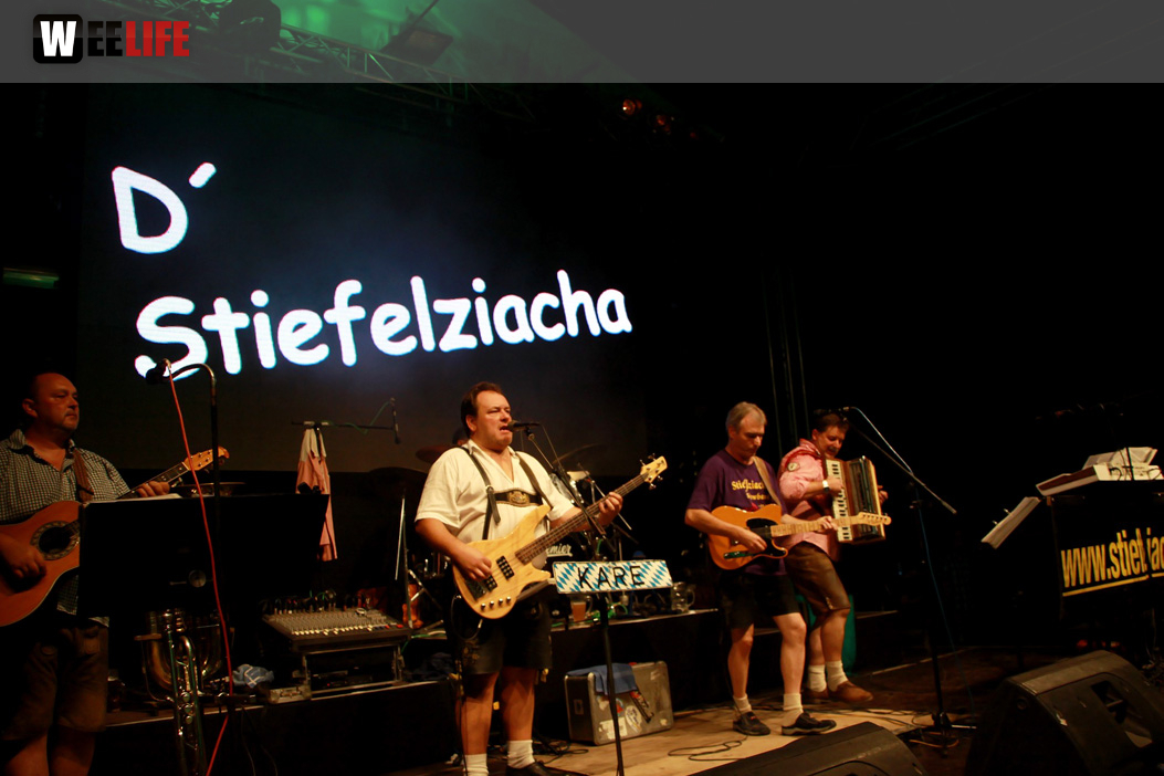 Hofer Volksfest 2014 Abends mit den Stieflziacha