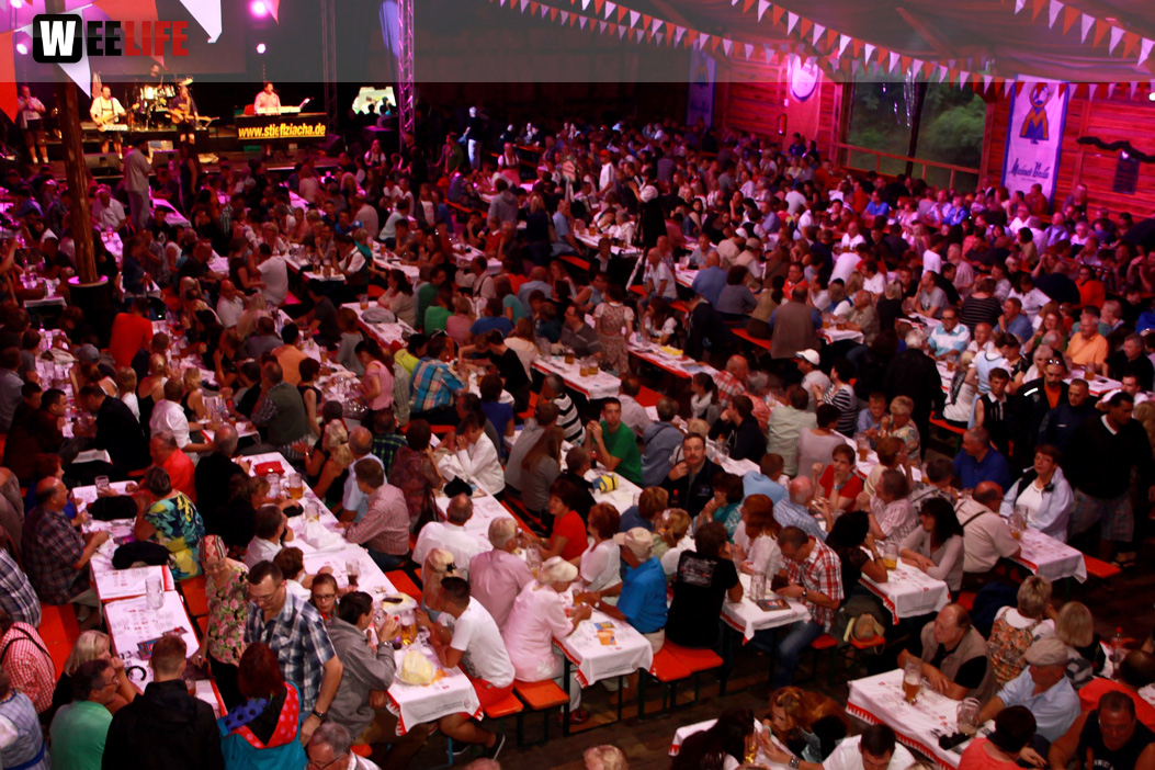Hofer Volksfest 2014 Abends mit den Stieflziacha
