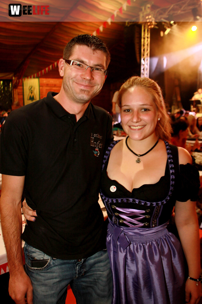 Hofer Volksfest 2014 Abends mit den Stieflziacha