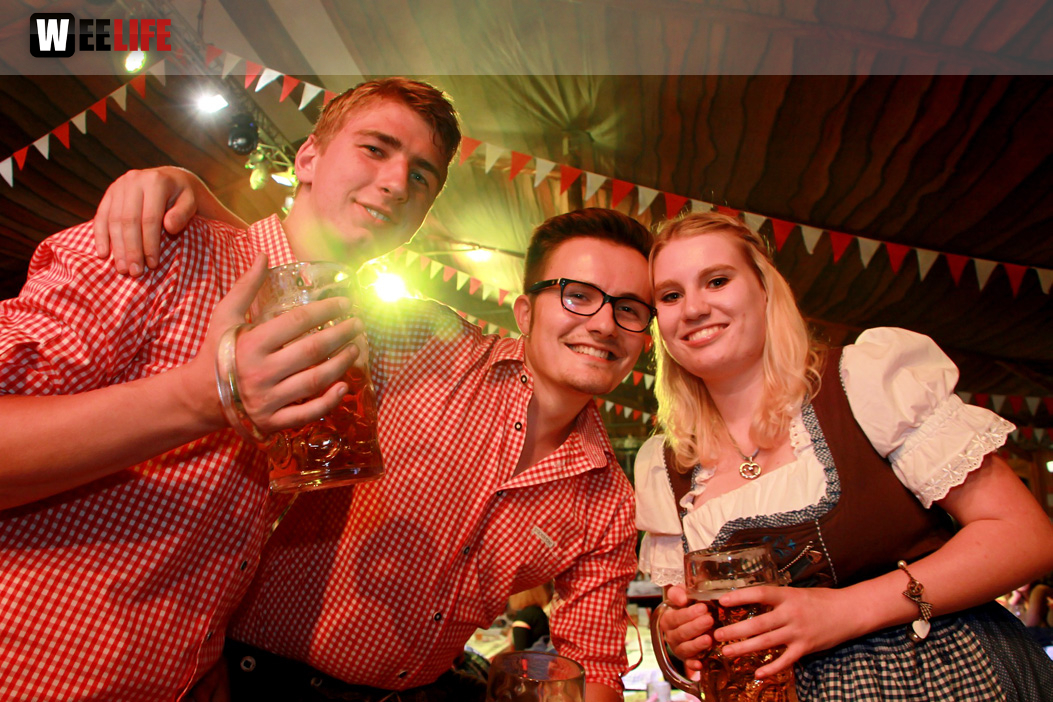 Hofer Volksfest 2014 Abends mit den Stieflziacha