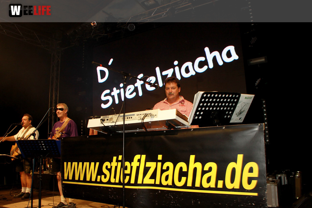 Hofer Volksfest 2014 Abends mit den Stieflziacha