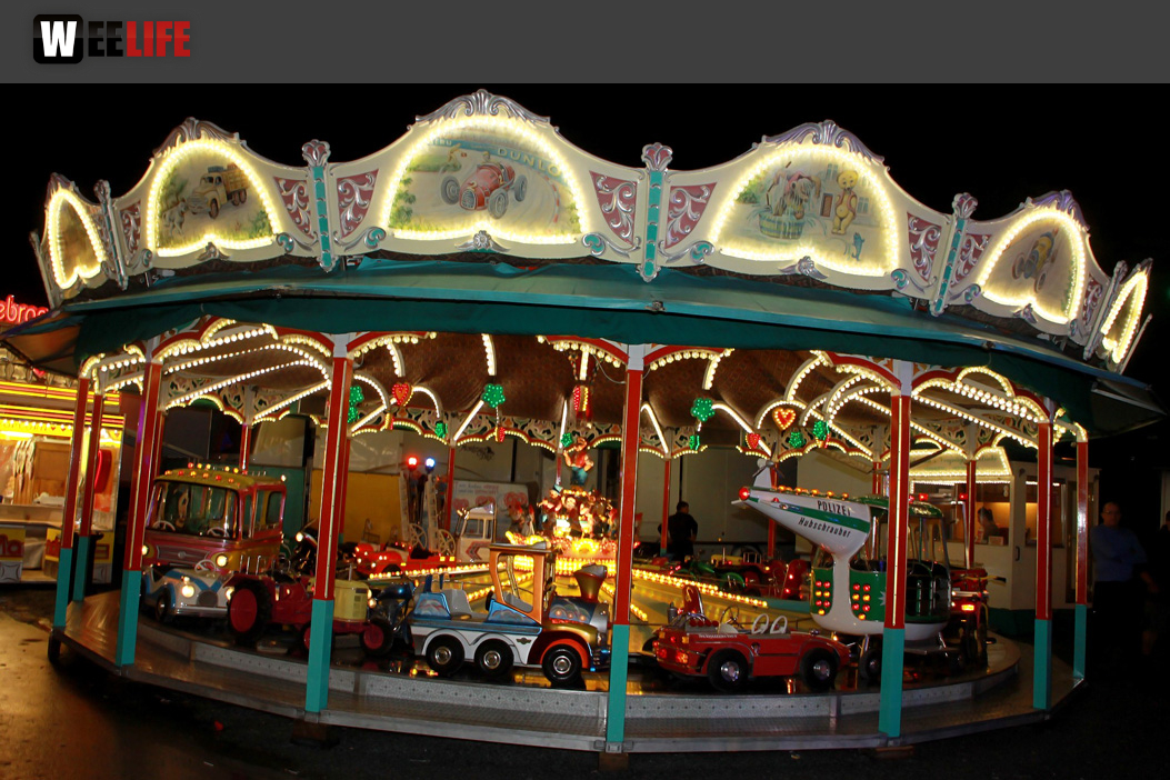 Hofer Volksfest 2014 Abends mit den Stieflziacha