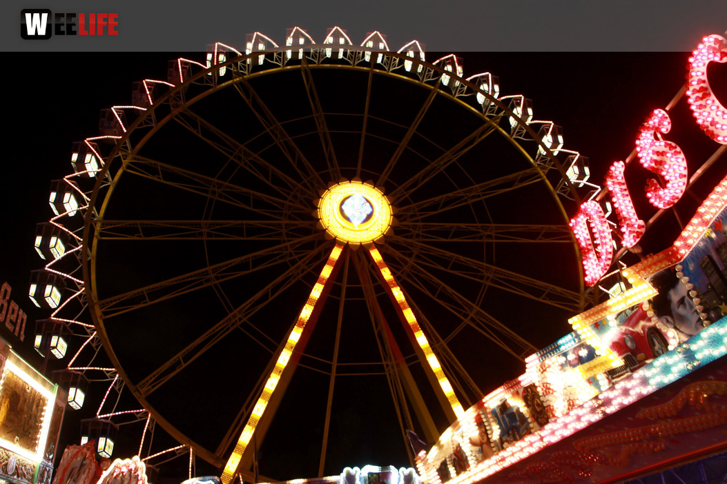 Hofer Volksfest 2014 Abends mit den Stieflziacha