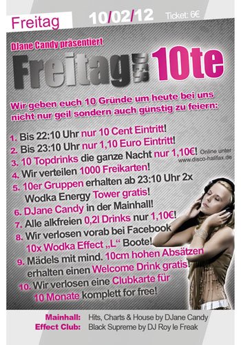 Fotos dieser Veranstaltung: Freitag der 10te
