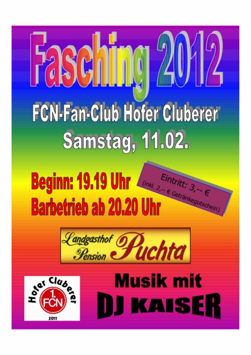 Fotos dieser Veranstaltung: Fasching 2012