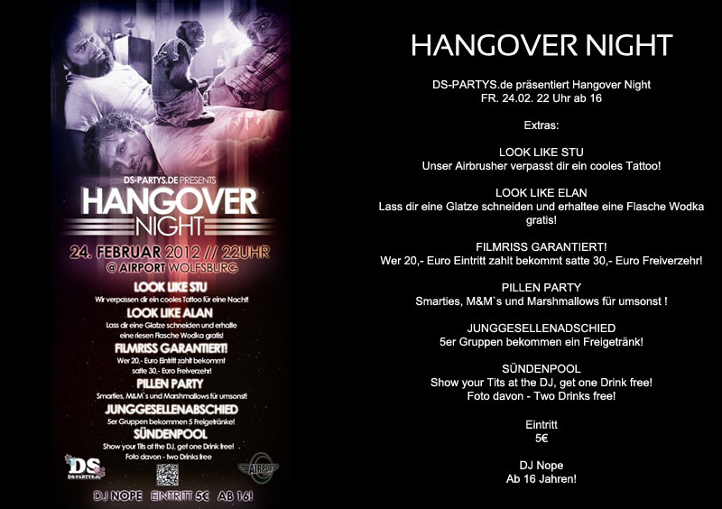 Fotos dieser Veranstaltung: HANGOVER NIGHT
