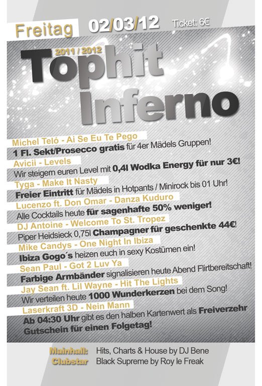 Fotos dieser Veranstaltung: Tophit Inferno