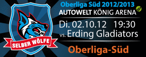 Fotos dieser Veranstaltung: Selber Wölfe - Erding Gladiators
