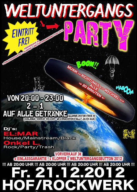 Fotos dieser Veranstaltung: Weltuntergangsparty