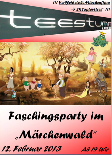 Fotos dieser Veranstaltung: Faschingsparty im "Märchenwald"