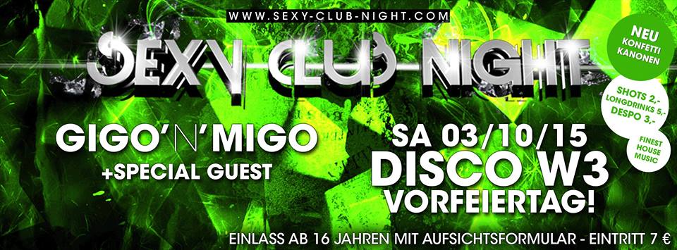 Fotos dieser Veranstaltung: Sexy Club Night W3 Ichenhausen