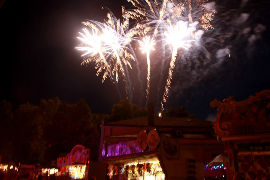 Wiesenfest Münchberg Feuerwerk