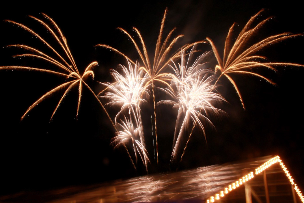 Wiesenfest Schwarzenbach Saale  Feuerwerk