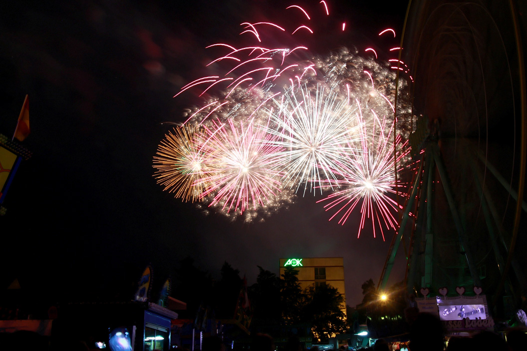 Abschlussfeuerwerk Hofer Volksfest 2017
