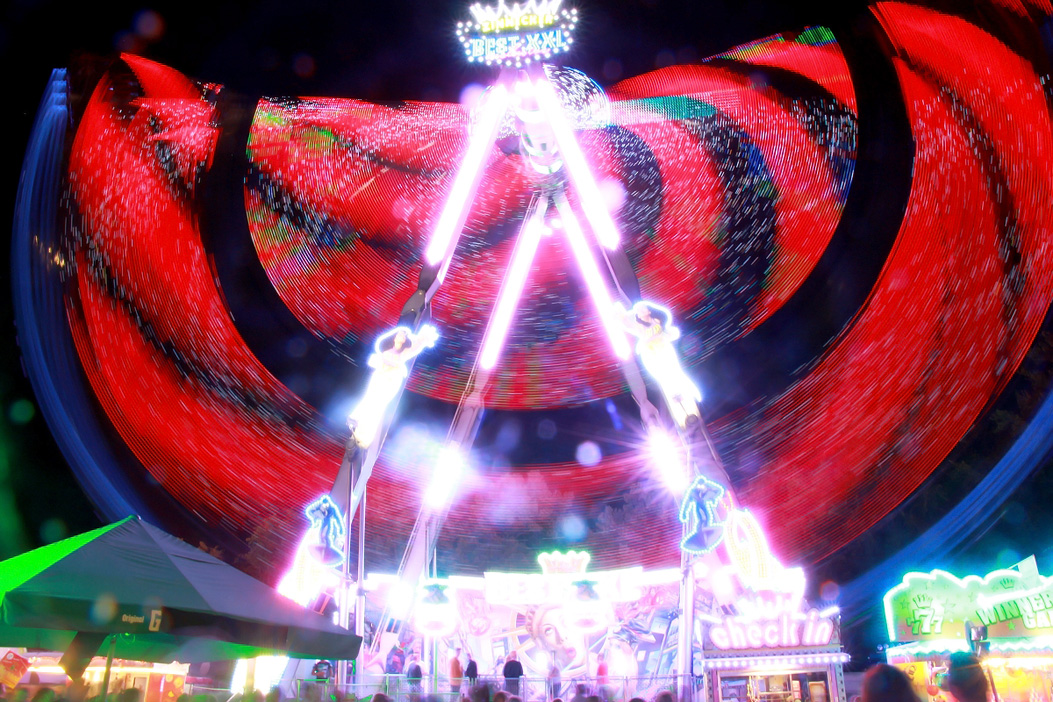 Langzeit Belichtung Hofer Volksfest 2019