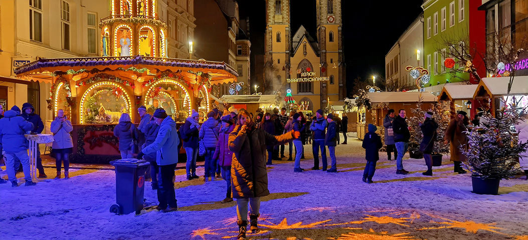 Kristina und Christian Kemnitzer Hofer Weihnachtsmarkt 2022