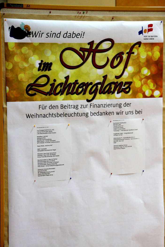 Fotos dieser Veranstaltung: Empfang der Sposoren - Hof im Lichterglanz