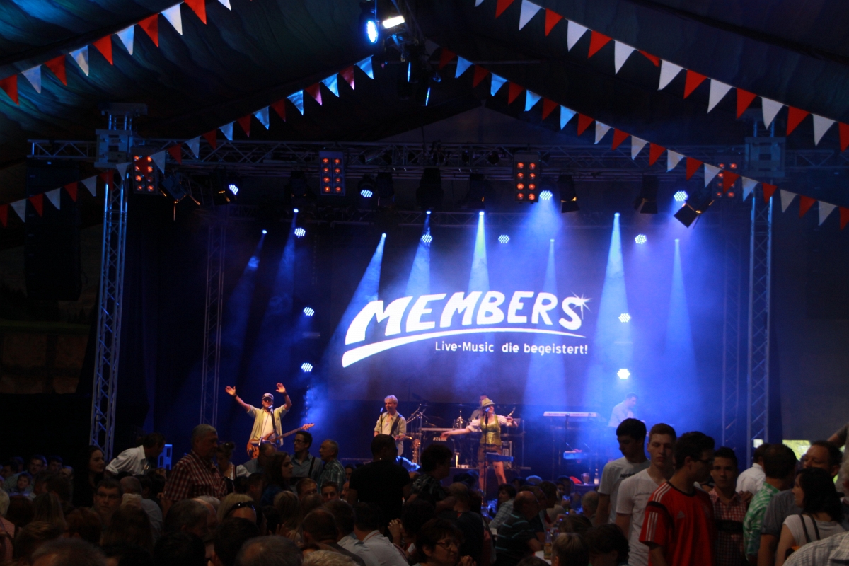 Fotos dieser Veranstaltung: Hofer Volksfest 2014 Tag der Betriebe mit den Members